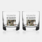 Personalisierte Zeitung | Bestes Grandeltern-Gesch Whiskyglas (Vorderseite)
