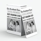 Personalisierte Zeitung | Bestes Grandma-Geschenk Spielkarten