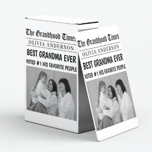 Personalisierte Zeitung   Bestes Grandma-Geschenk Spielkarten