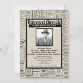 Personalisierte Zeitung | Renten - Party Einladung (Vorderseite)