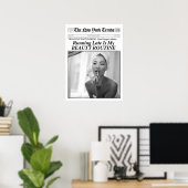 Personalisierte Zeitung Trendy Print besser spät Poster (Heimbüro)