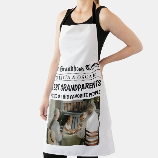 Personalisierte Zeitungstitel | Beste Großmutter Schürze (InSitu)