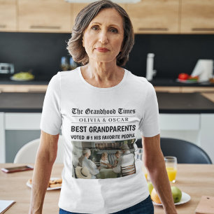 Personalisierte Zeitungstitel   Beste Großmutter T-Shirt