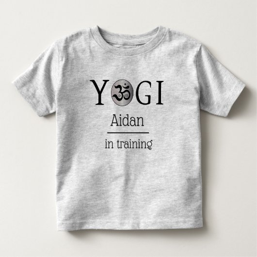 Personalisierte Zen-Yogi-Yoga-Kinder T-Shirt (Vorderseite)