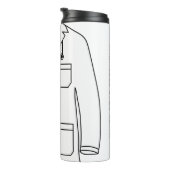 Personalisierte Zeremonie des neuen Arztes Thermosbecher (Nach rechts gedreht)