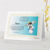 Personalisierte Zertifizierung durch Angel Grußkar Karte (Gelbe Blume)