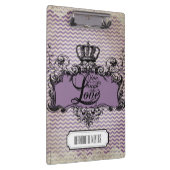 Personalisierte Zickzack Live-Lgh-Liebe Klemmbrett (Rechts)