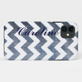 personalisierte Zickzack V-Streifen Case-Mate iPhone Hülle (Rückseite (Horizontal))