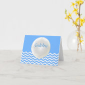 Personalisierte Zickzack Volleyball-Mitteilungskar Karte (Gelbe Blume)