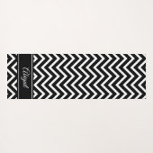 Personalisierte Zickzack Yoga Mat Yogamatte (Rückseite (Horizontal))