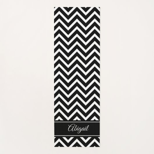 Personalisierte Zickzack Yoga Mat Yogamatte (Vorderseite)
