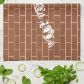 Personalisierte Ziegelwand Küchentücher nach Maß (Gefaltet)