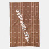 Personalisierte Ziegelwand Küchentücher nach Maß (Vertikal)