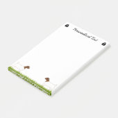 Personalisierte Ziegenfarm Post-it Klebezettel (angewinkelt)