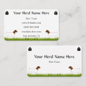 Personalisierte Ziegenfarm Visitenkarte (Vorne/Hinten)