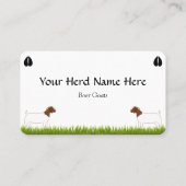 Personalisierte Ziegenfarm Visitenkarte (Rückseite)