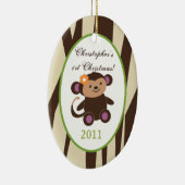 Personalisierte Zierjucana Lila Tiere Keramik Ornament (Rechts)