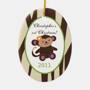 Personalisierte Zierjucana Lila Tiere Keramik Ornament