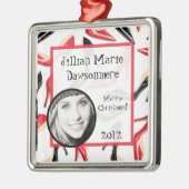 Personalisierte Zierkunst Frauen Schuhe Hoher Absa Ornament Aus Metall (Links)