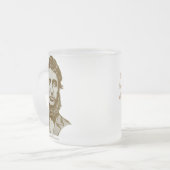Personalisierte Zitat-Tasse Henry David Thoreau Mattglastasse (Vorderseite Links)