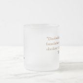 Personalisierte Zitat-Tasse Henry David Thoreau Mattglastasse (Mittel)