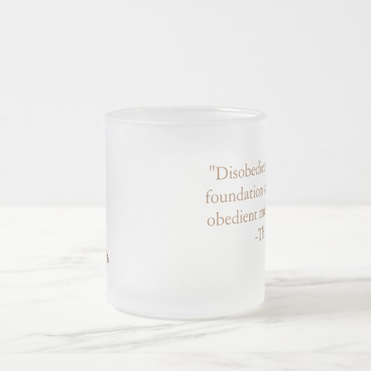 Personalisierte Zitat-Tasse Henry David Thoreau Mattglastasse (Mittel)