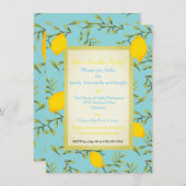 Personalisierte Zitronen-Baum-Garten-Party Einladung (Vorne/Hinten)