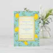 Personalisierte Zitronen-Baum-Garten-Party Einladung (Stehend Vorderseite)