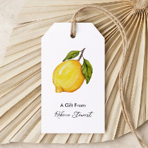 Personalisierte Zitronen-Geschenkanhänger für jede
