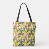 Personalisierte Zitronen-Tragetasche Tasche (Rückseite)