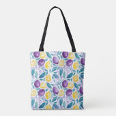 Personalisierte Zitronen-Tragetasche Tasche (Rückseite)