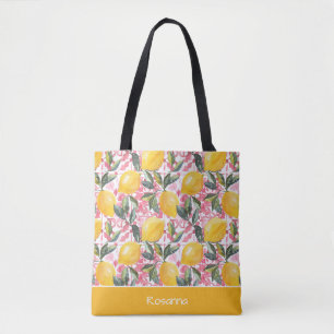 Personalisierte Zitronen-Tragetasche Tasche