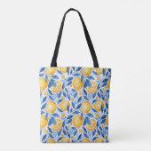 Personalisierte Zitronen-Tragetasche Tasche (Rückseite)