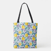Personalisierte Zitronen-Tragetasche Tasche (Rückseite)