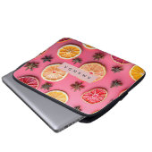 Personalisierte Zitronenscheibe & Sternanis Laptopschutzhülle (Vorne Knopf)