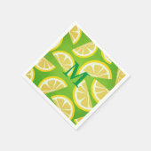 Personalisierte Zitronenscheiben im Hintergrund Serviette (Ecke)