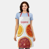 Personalisierte Zitrusfrüchte Schürze (Getragen)