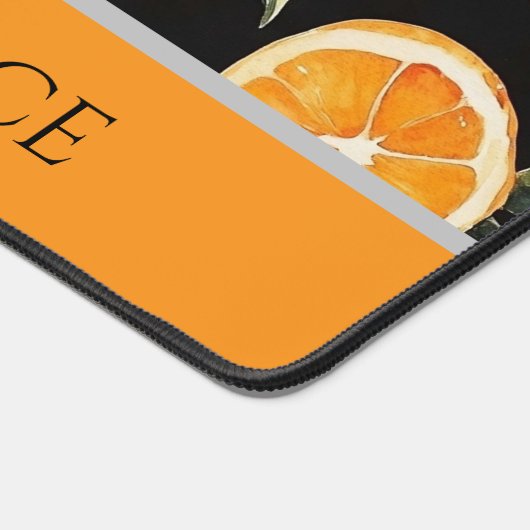 Personalisierte Zitrusfrüchte-Themed Schreibtischm Schreibtischunterlage (Ecke)