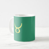 Personalisierte Zodiac Astrologisches Zeichen Taur Kaffeetasse (Vorderseite Links)