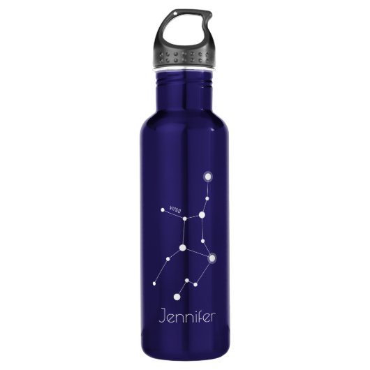 Personalisierte Zodiac-Konstellation Edelstahlflasche (Vorderseite)