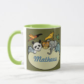 Personalisierte Zoofamilien Tasse (Links)