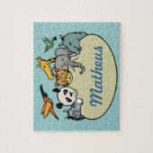 personalisierte Zootiere Puzzle (Vertikal)