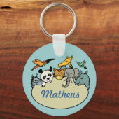 personalisierte Zootiere Schlüsselanhänger (Vorderseite)