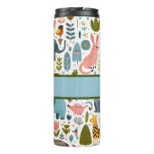 Personalisierte Zootiere trinken Geschwätz Thermosbecher (Rückseite)