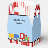 Personalisierte Züge Geburtstag Geschenkschachtel (Geöffnet)