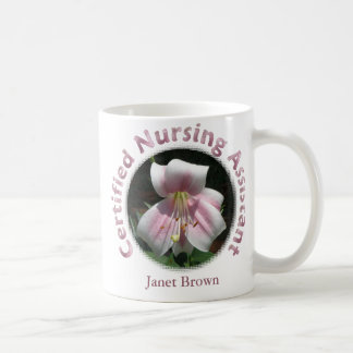 Personalisierte zugelassene pflegende behilfliche kaffeetasse