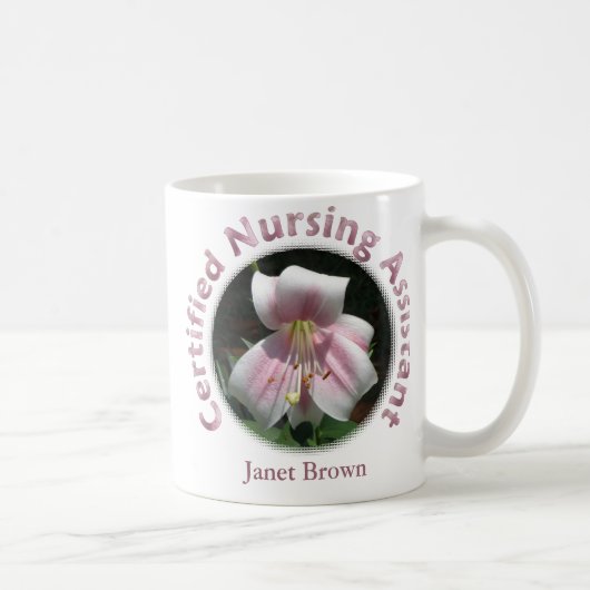 Personalisierte zugelassene pflegende behilfliche kaffeetasse (Rechts)