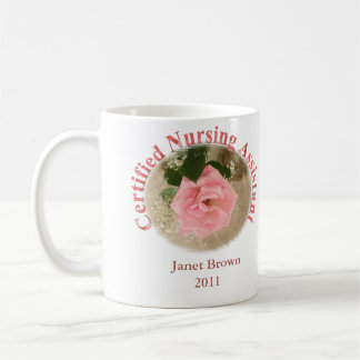 Personalisierte zugelassene pflegende behilfliche kaffeetasse