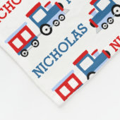 PERSONALISIERTE Zugkids Blanket Fleecedecke (Ecke)
