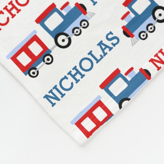 PERSONALISIERTE Zugkids Blanket Fleecedecke (Ecke)